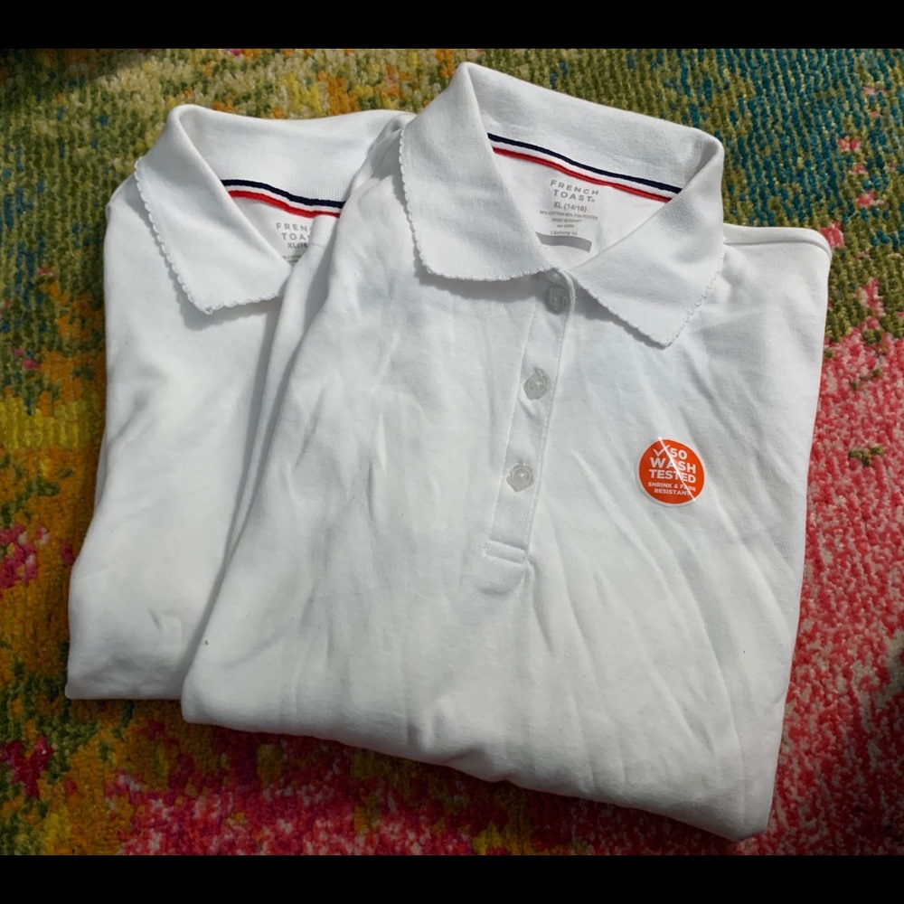 Girls’ White Polo Uniform Shirt Bundle